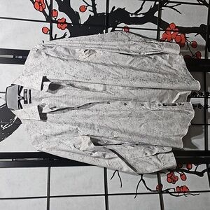 Murano Silver‎ Button Shirt Casual Size 15.5
